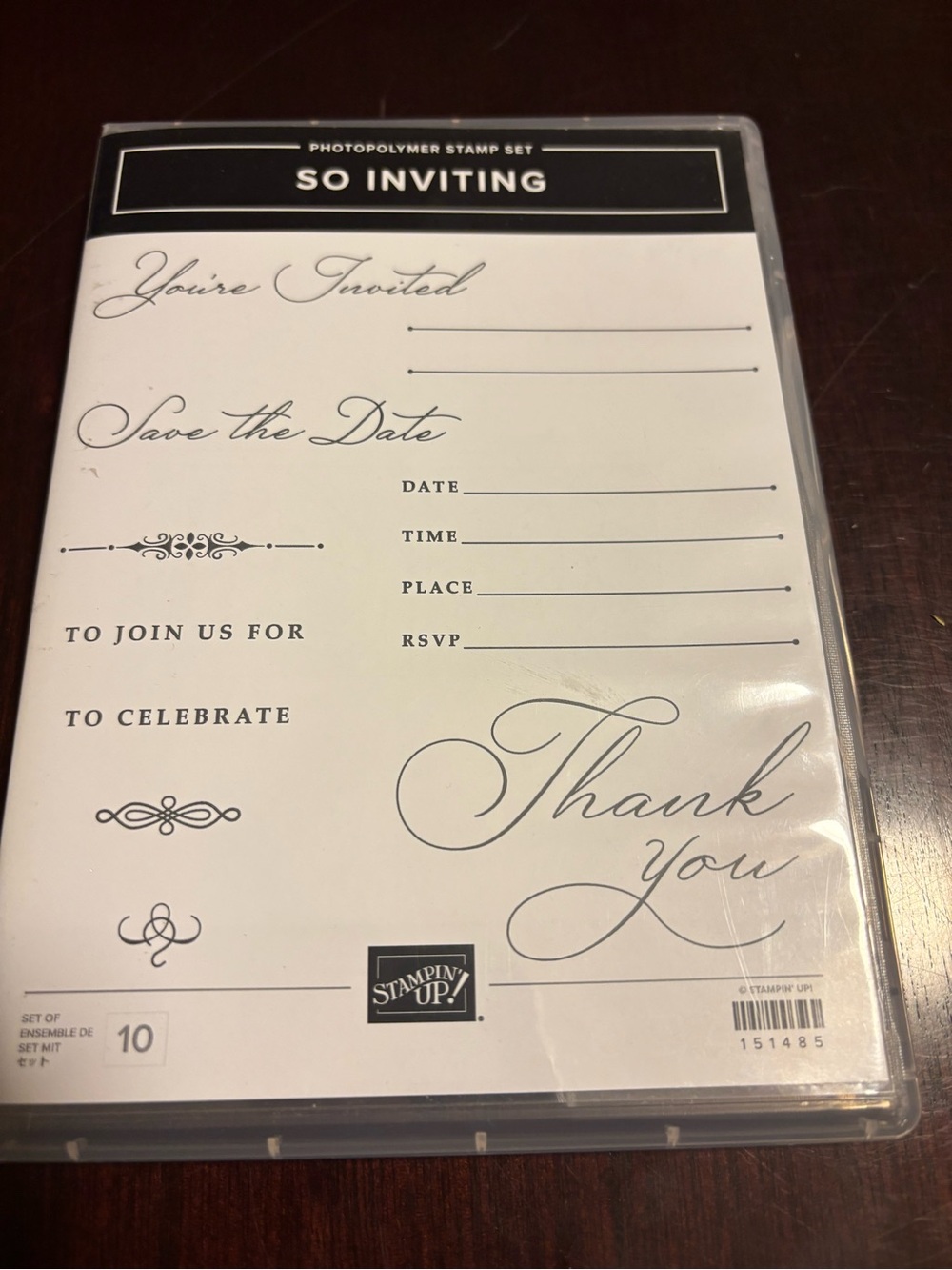 Stampin' Up! So Inviting Photopolymer Stamp Set